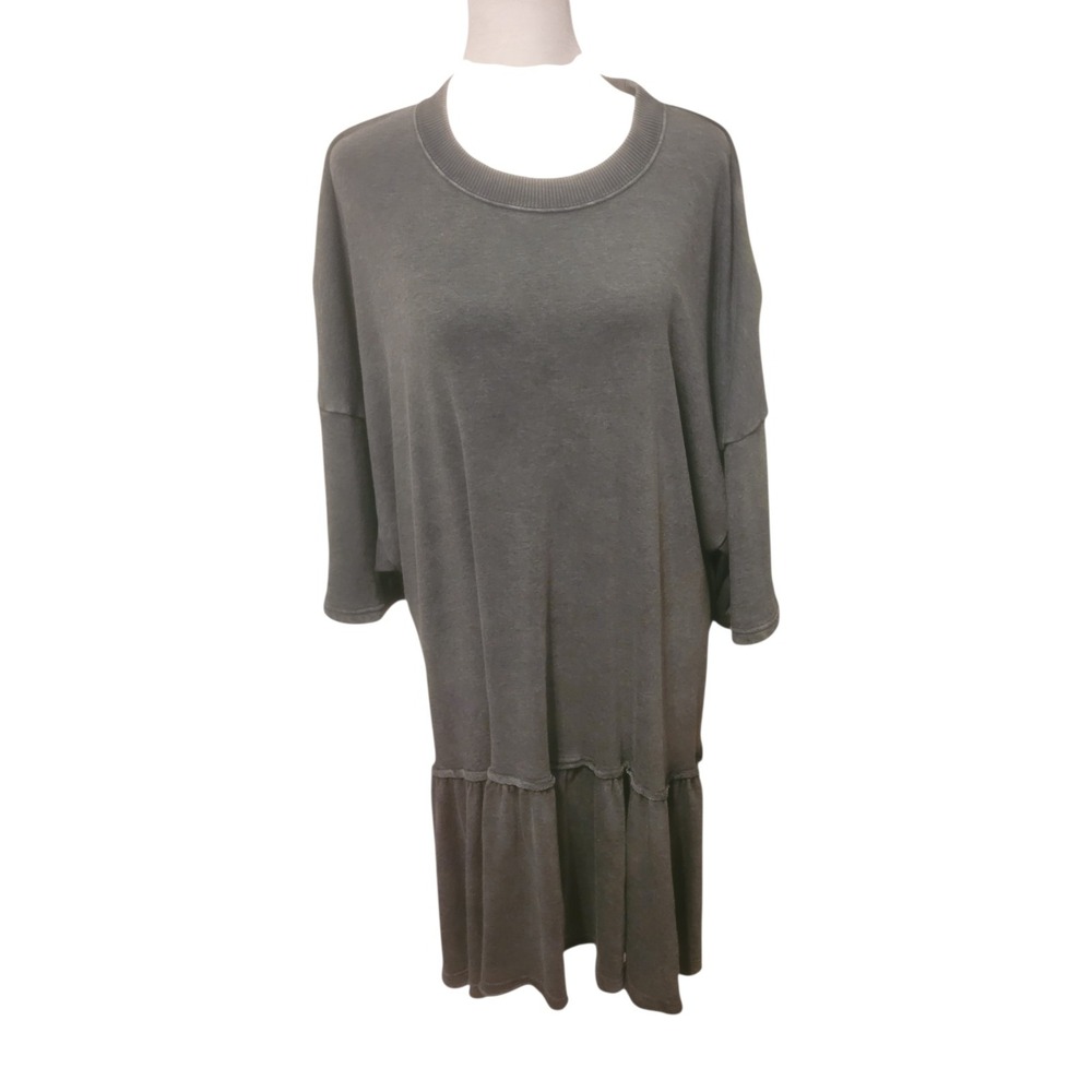 American Eagle AEO‎ Gray Drop Waist Knee Length Oversized Babydoll Dress Size XL